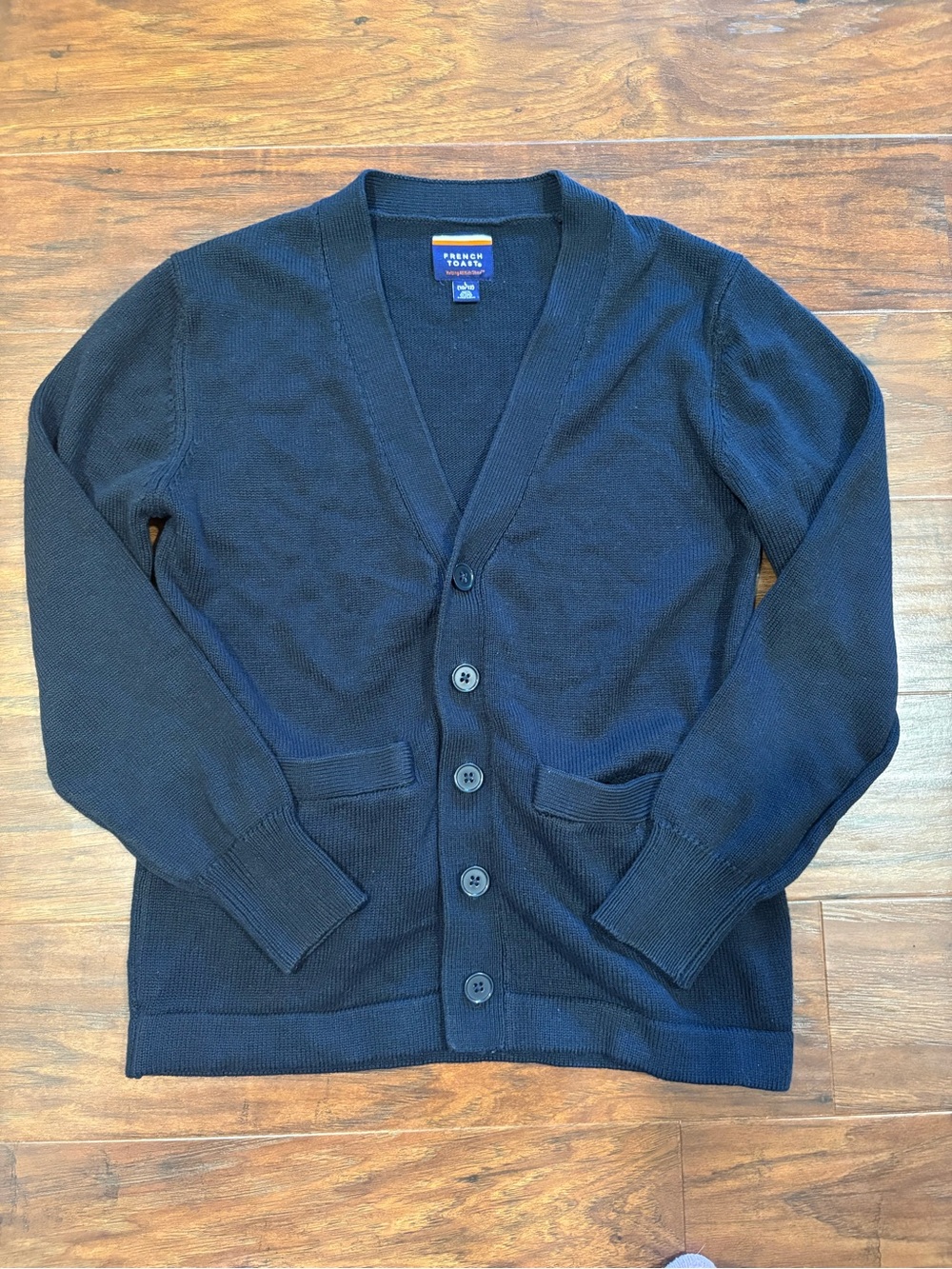 French Toast Navy Boys' Button-Front Cardigan Sweater